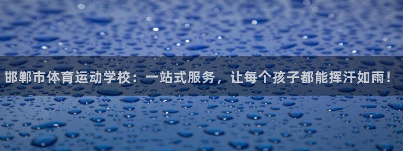 yy易游官方正版app集团logo：邯郸市体育运动学校：一站