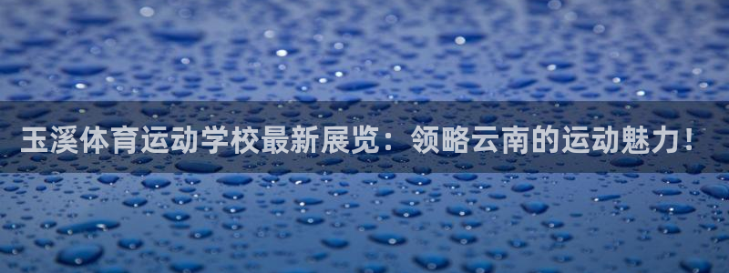 yy易游体育电竞：玉溪体育运动学校最